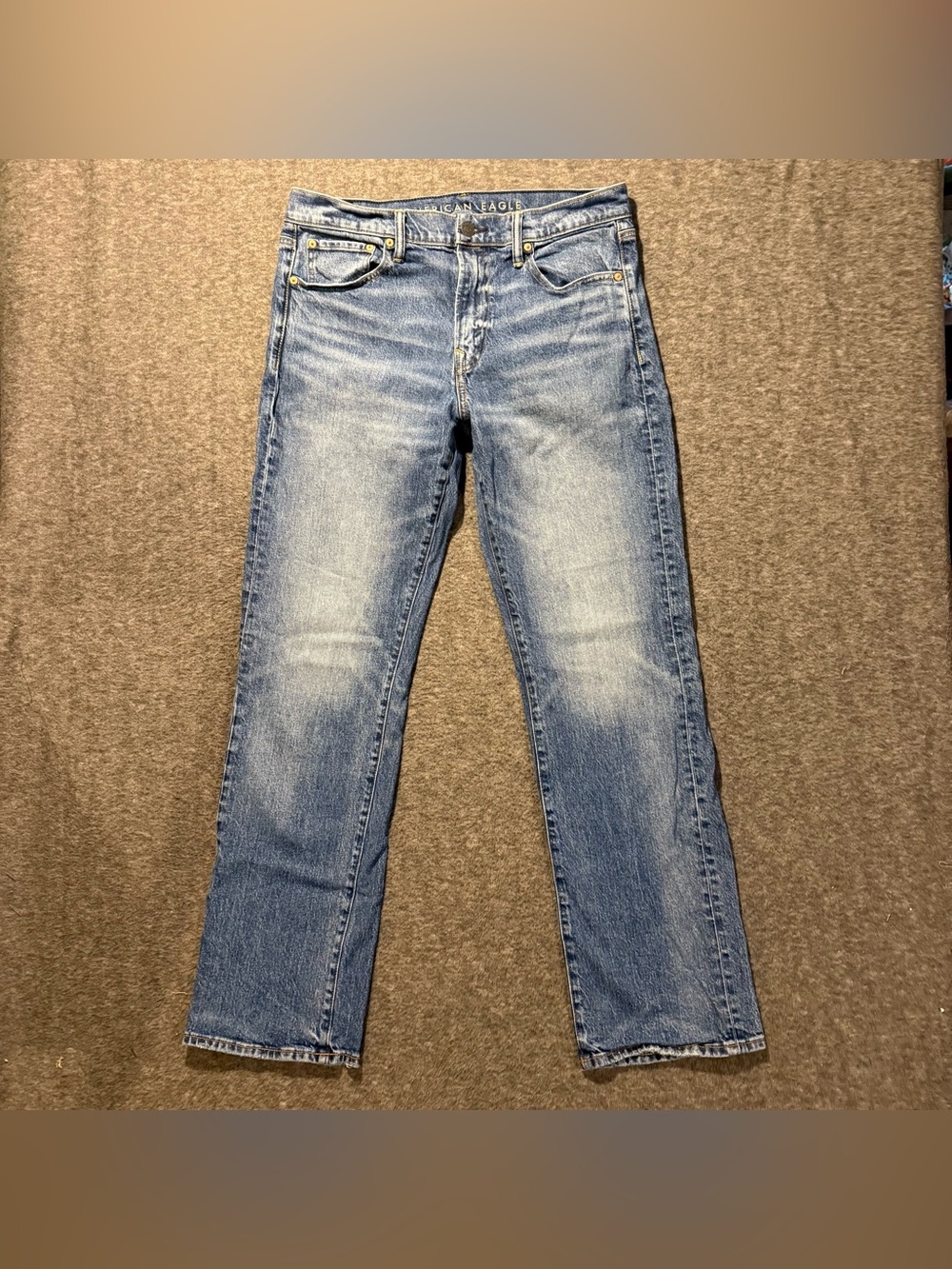 American Eagle Jeans Mens 34x34 Blue Original Bootcut Flex Stretch Comfort Denim
